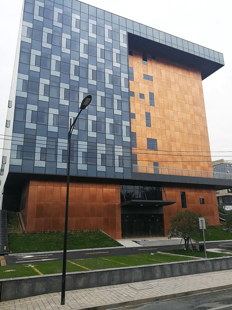 Copper-plastic board, Wenyi Business Building, Yuhang District, Hangzhou (3)